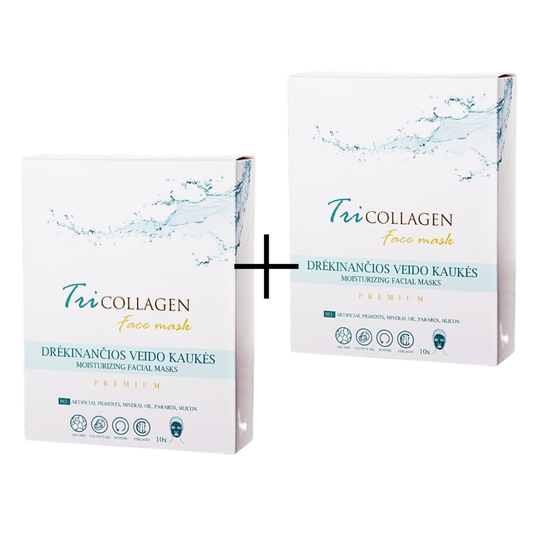 1 + 1 SALE Tricollagen Facial Masks (for strong facial skin moisturizing)