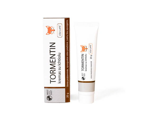 TORMENTIN Cream, ESU LAPĖ