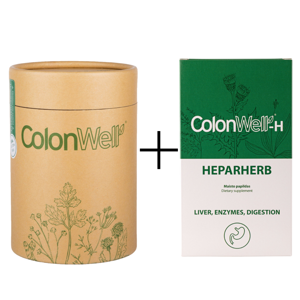 Colonwell Natural flavour (for weight loss and intestine health) + GIFT Colonwell Hepaherb (for liver, digestive system)