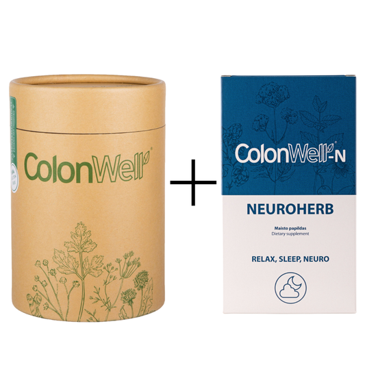 Colonwell Natural flavour  (for weight loss and intestine health) + GIFT Colonwell Neuroherb (For Better Sleep, Nervous System)